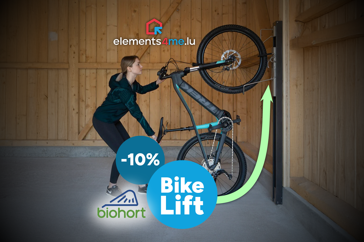Mehr Platz, mehr Style – mit dem Biohort BikeLift!