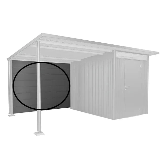 Réckwand Gr. L fir Säitendach fir Geräteschapp AvantGarde