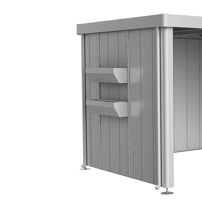 FloraBoard zu Seitendach Gerätehaus Neo - Elements4me