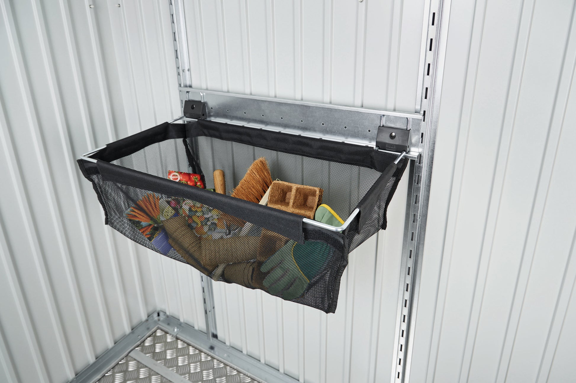 Einhängesack mit Schiene für Gerätehäuser und GS - Elements4me