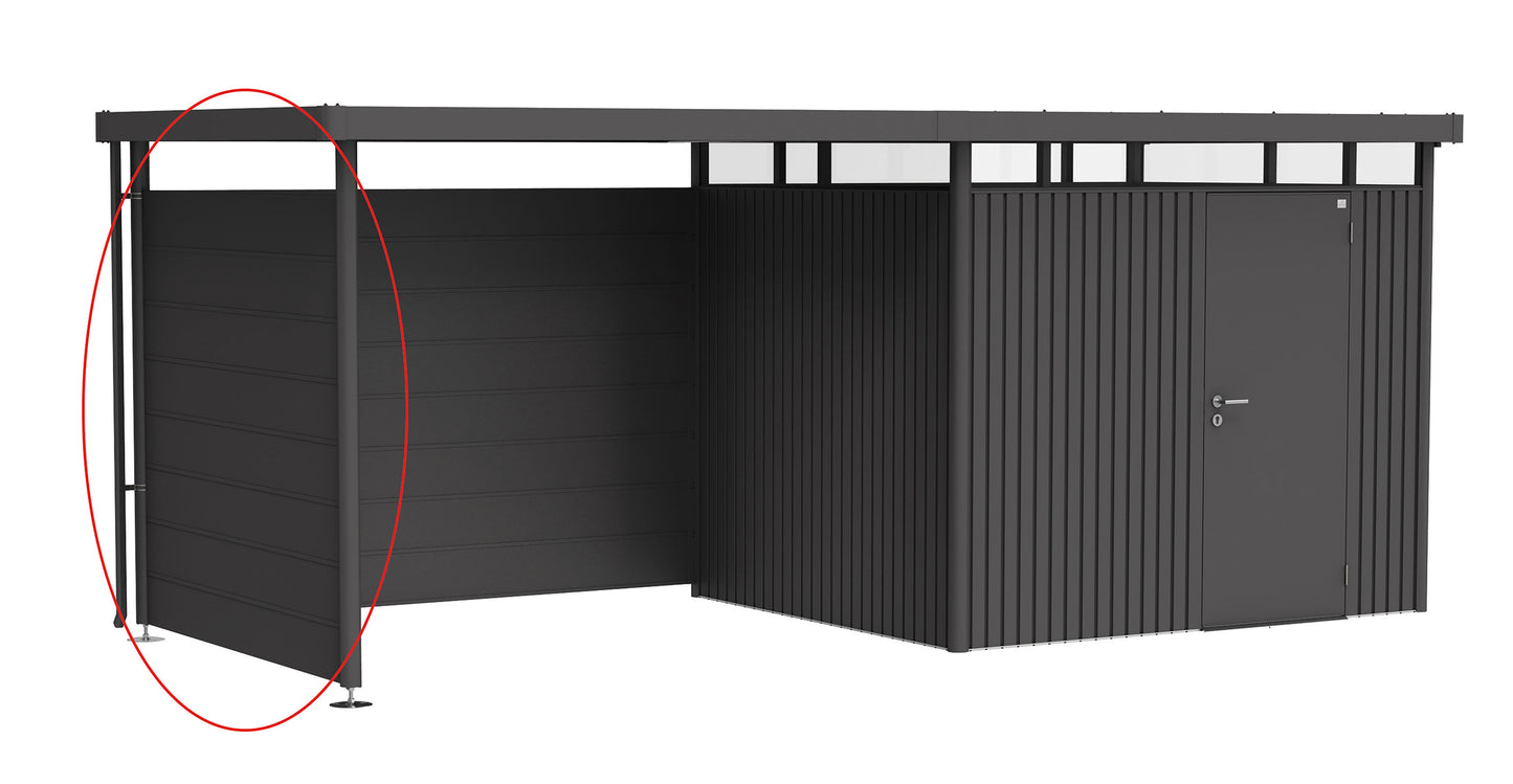 Seitenwand für Seitendach zu Gerätehaus HighLine