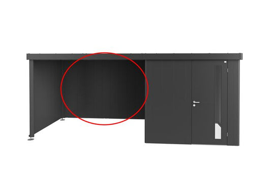 Rückwand für Seitendach zu Gerätehaus Neo - Elements4me