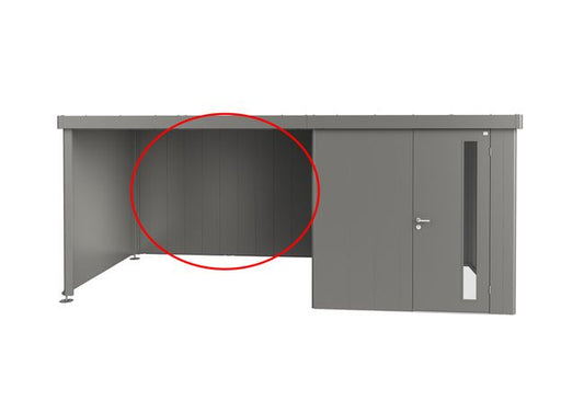 Rückwand für Seitendach zu Gerätehaus Neo - Elements4me