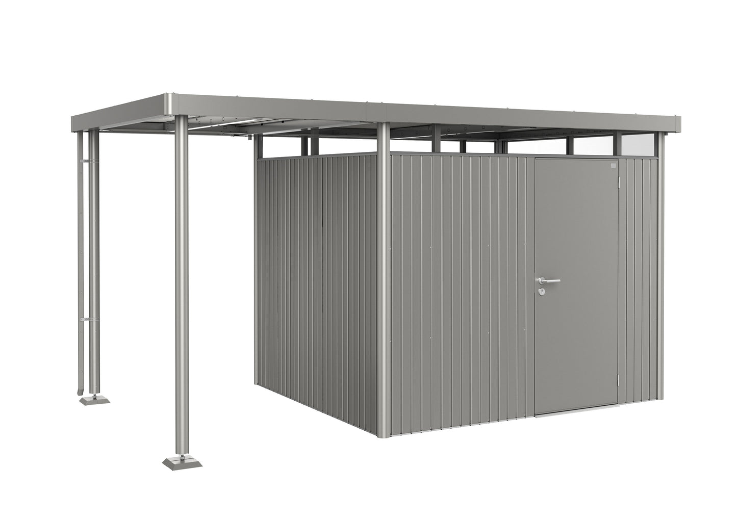 Seitendach zu Gerätehaus HighLine