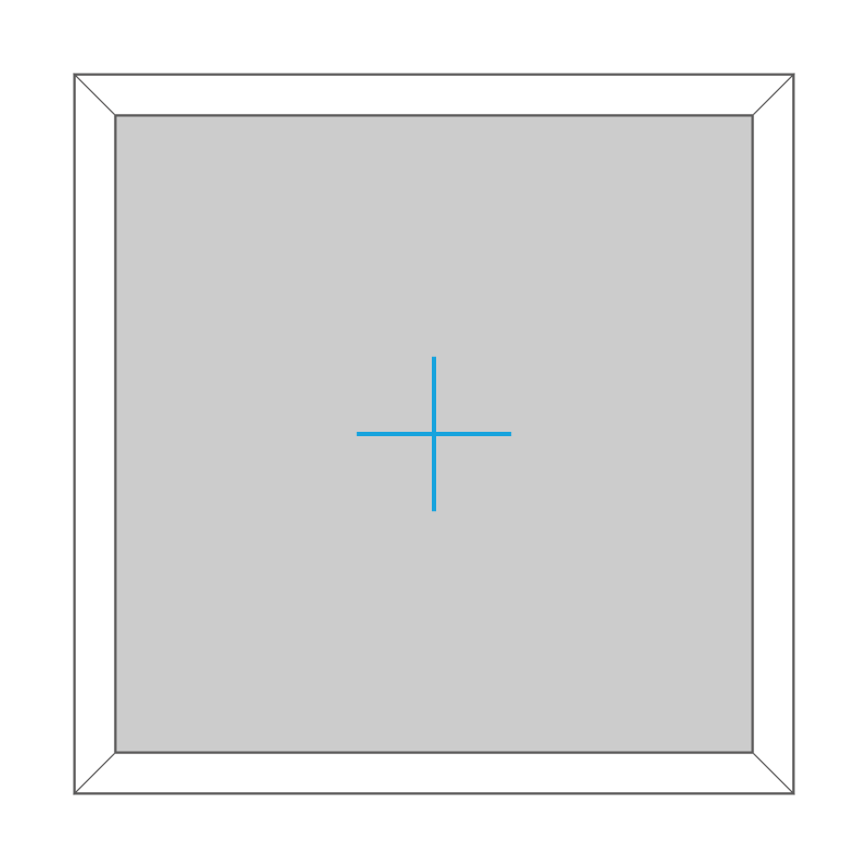 Fënster - Kunststoff - Een-deeleg