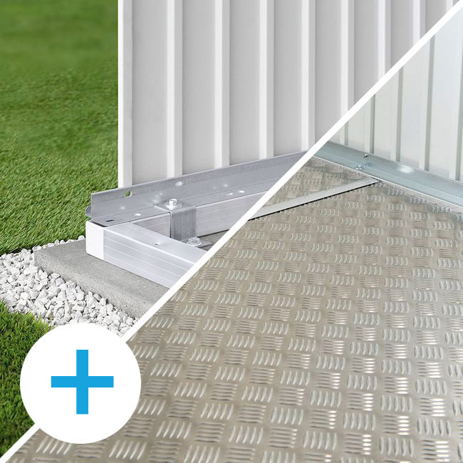 Kombination Alu-Bodenrahmen & Alu-Bodenplatte - Elements4me