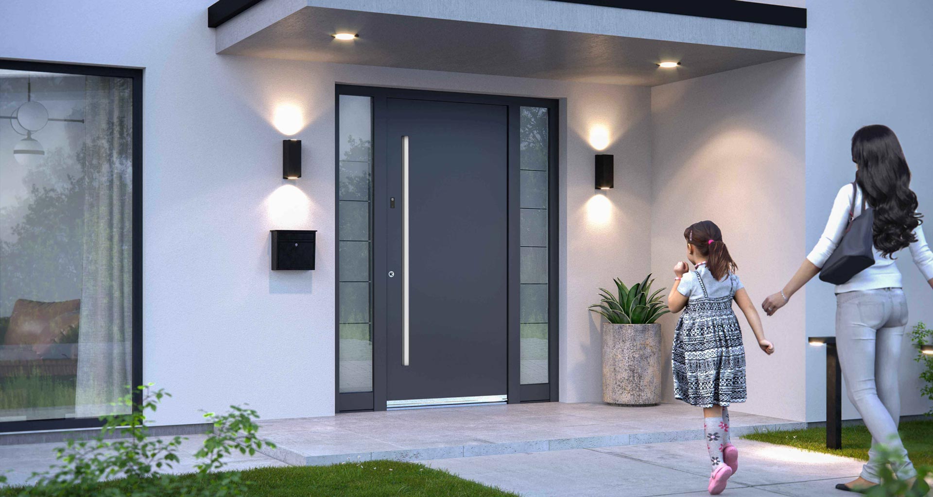 Bild Front Alu-Haustüren