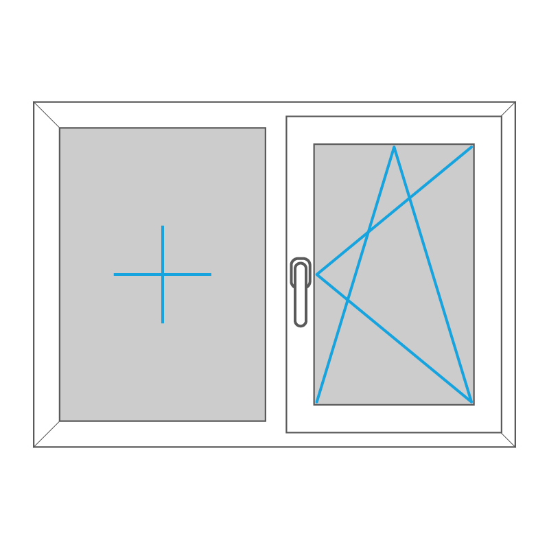 Fenster - Kunststoff - Zweiteilig