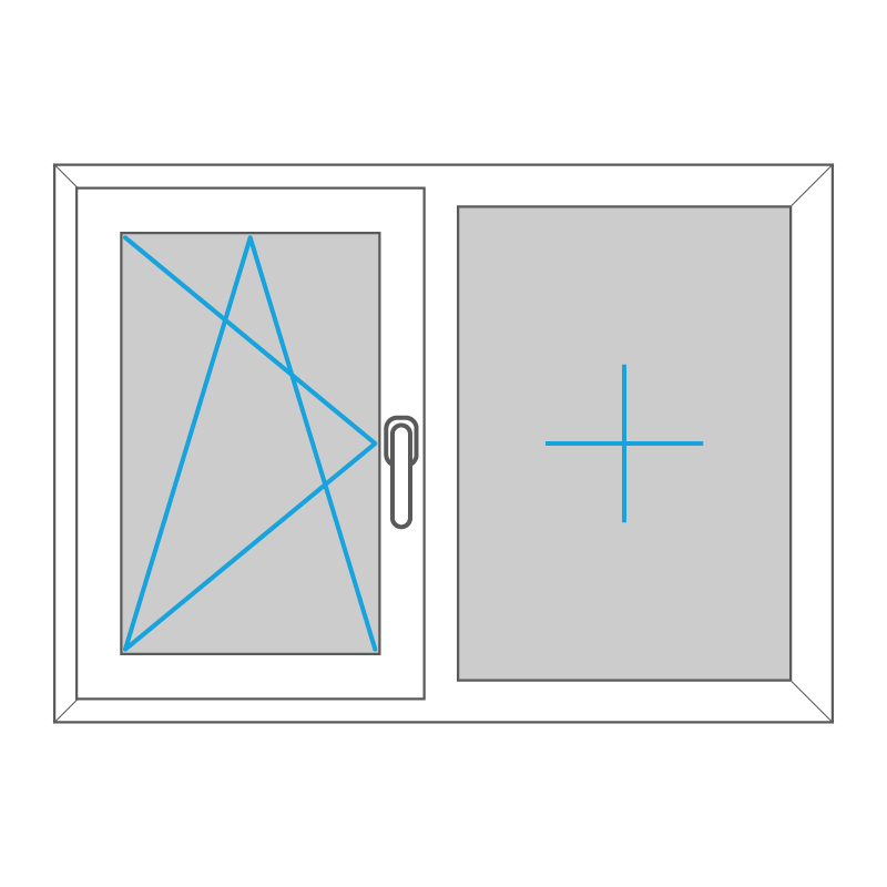 Fenster - Kunststoff - Zweiteilig