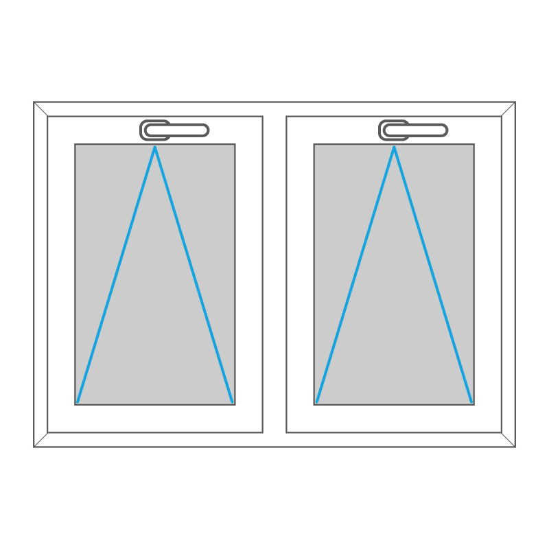 Fenster - Kunststoff - Zweiteilig