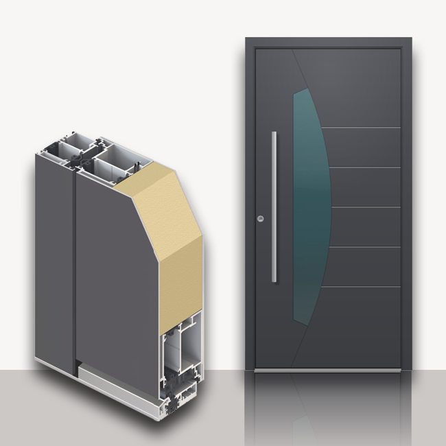 Haustüren - Alu - Glatt - Elements4me