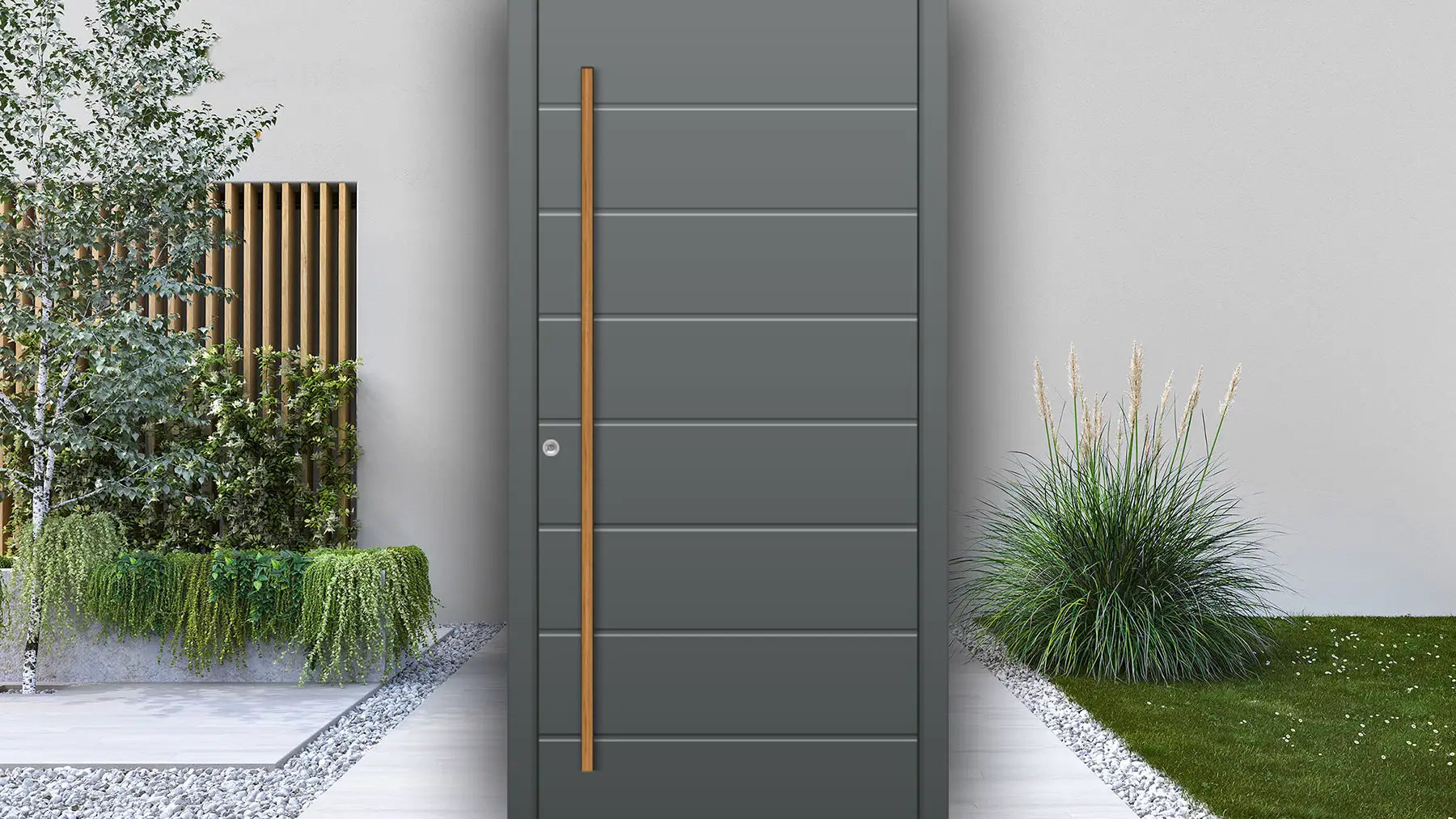 Haustüren - Aluminium - Einfarbig