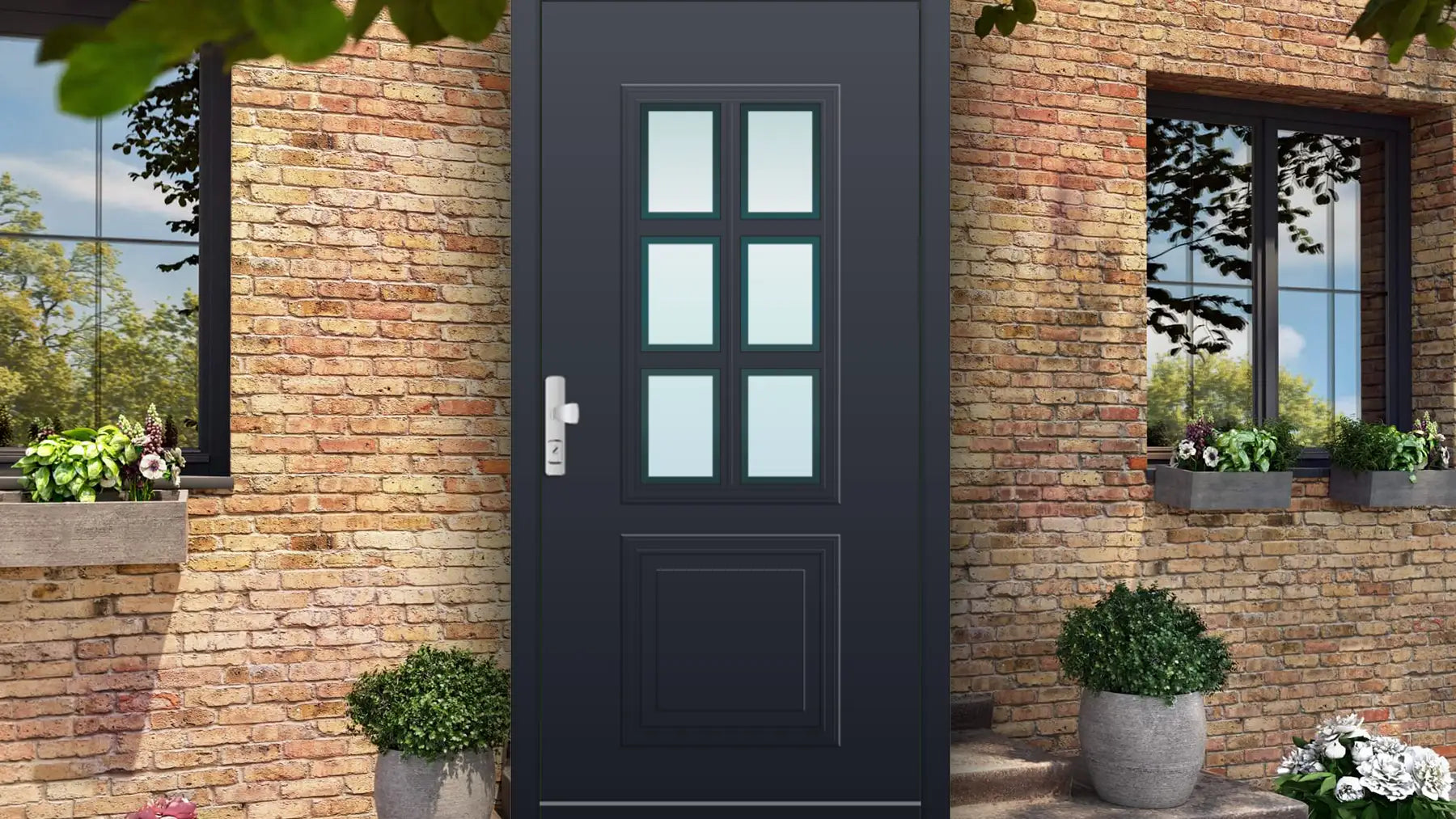 Haustüren - Aluminium - Traditionell