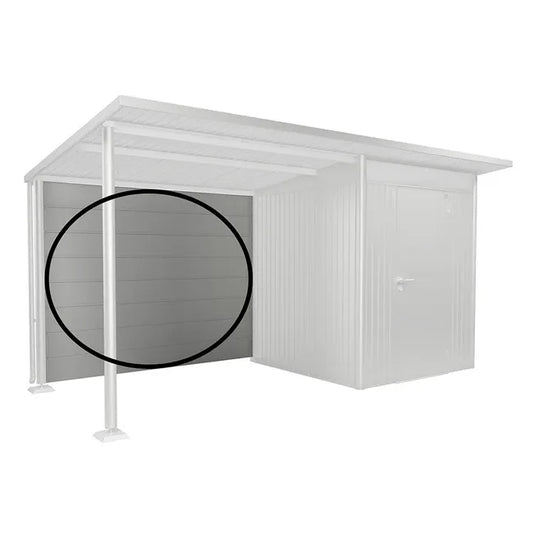 Réckwand Gr. L fir Säitendach fir Geräteschapp AvantGarde