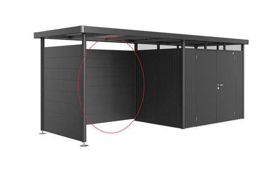 Rückwand Gr. L für Seitendach zu Gerätehaus HighLine H2-H6