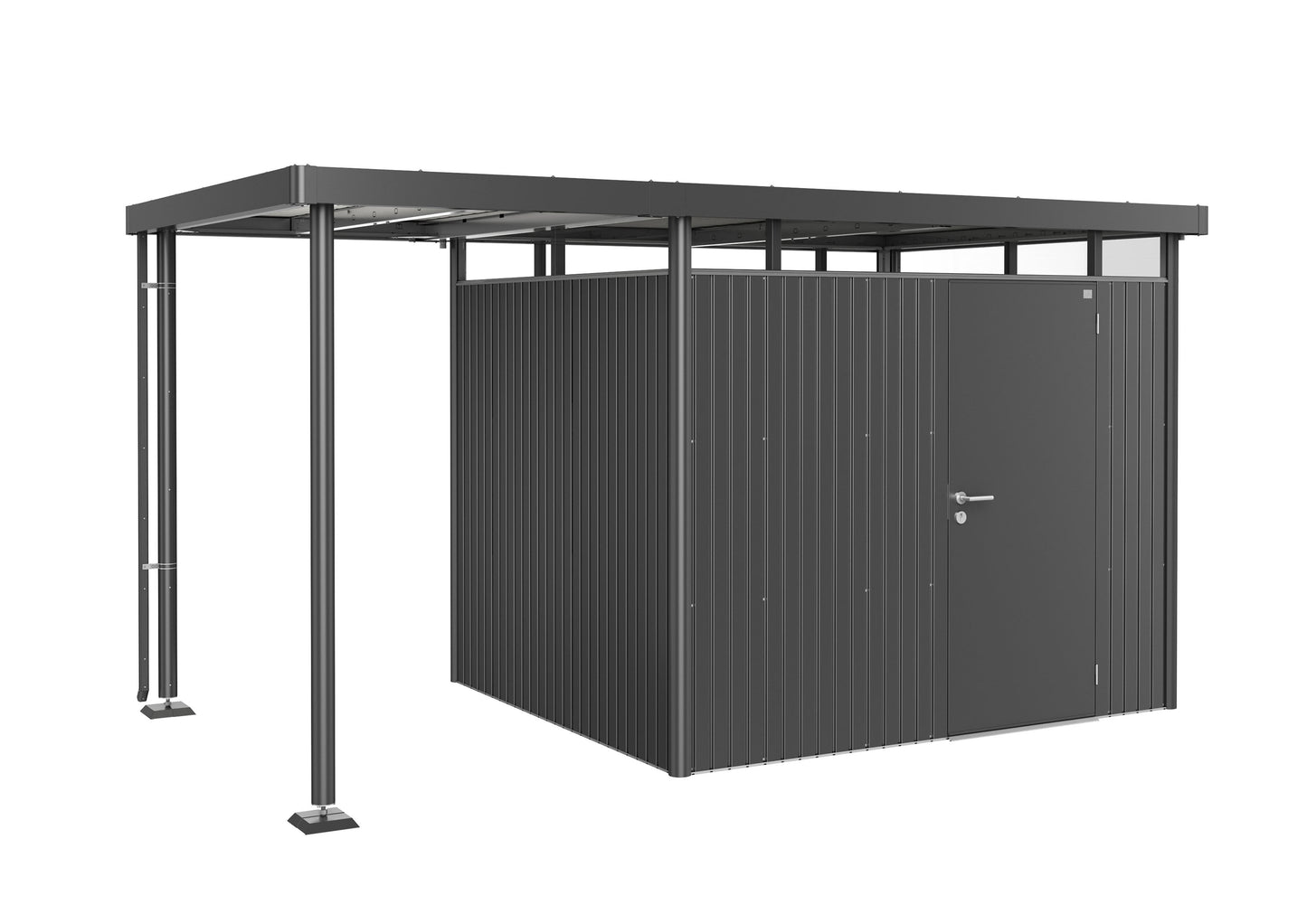 Seitendach zu Gerätehaus HighLine