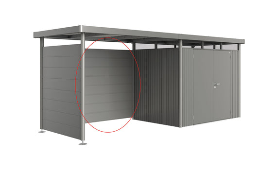 Rückwand Gr. L für Seitendach zu Gerätehaus HighLine H2-H6