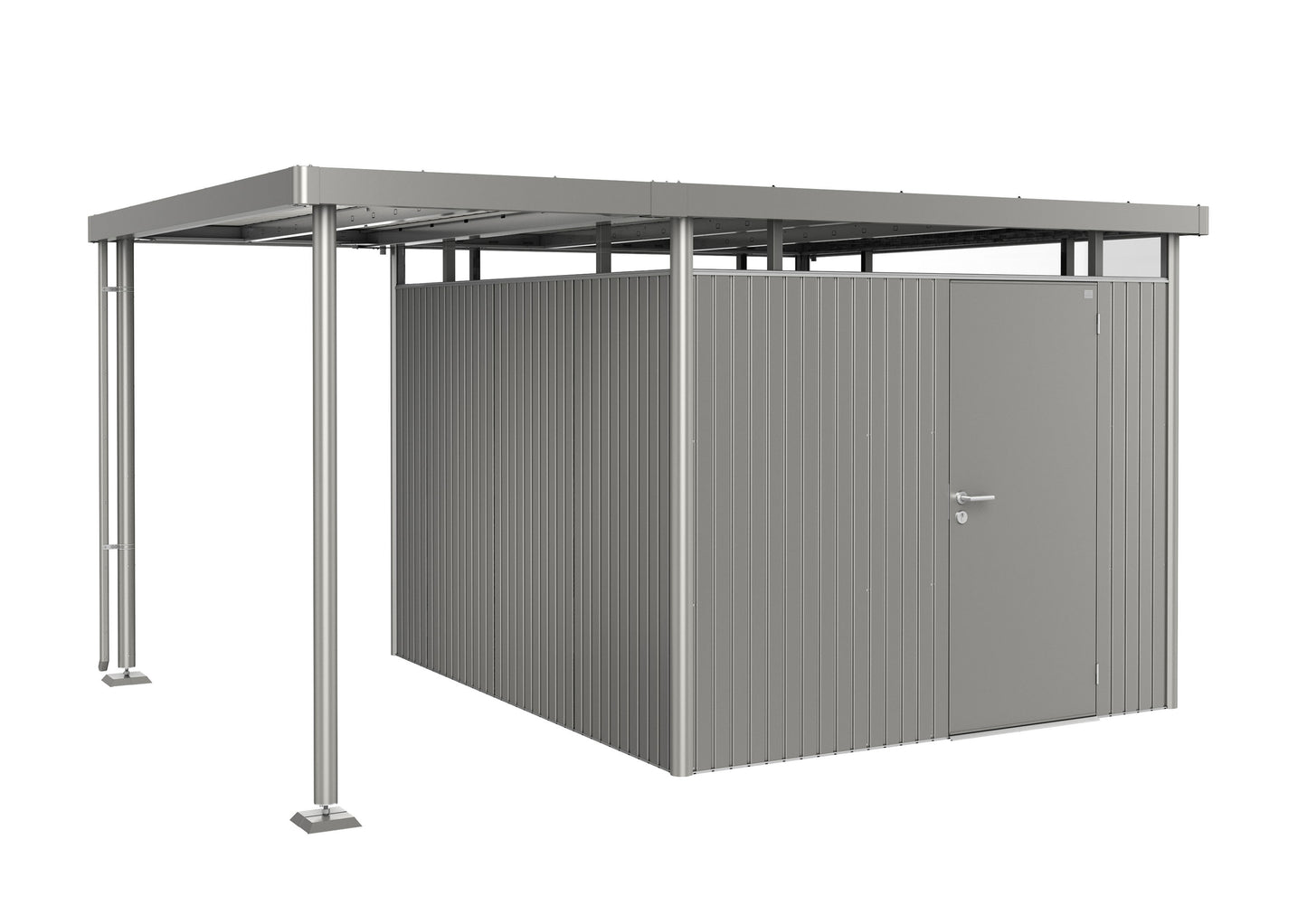 Seitendach zu Gerätehaus HighLine