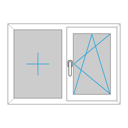 Fenster - Kunststoff - Zweiteilig