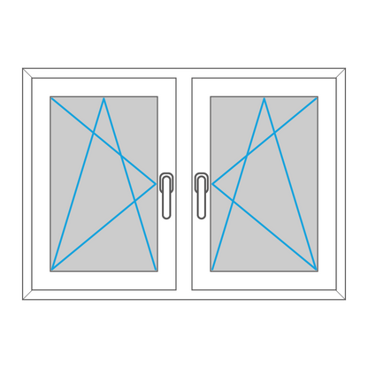 Fenster - Kunststoff - Zweiteilig