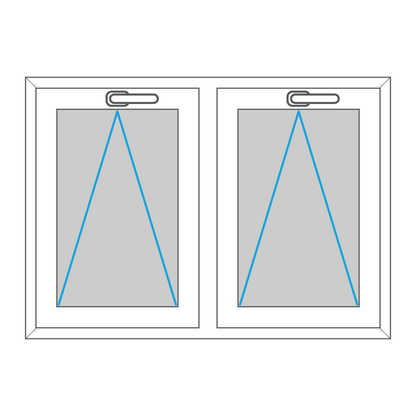 Fenster - Kunststoff - Zweiteilig